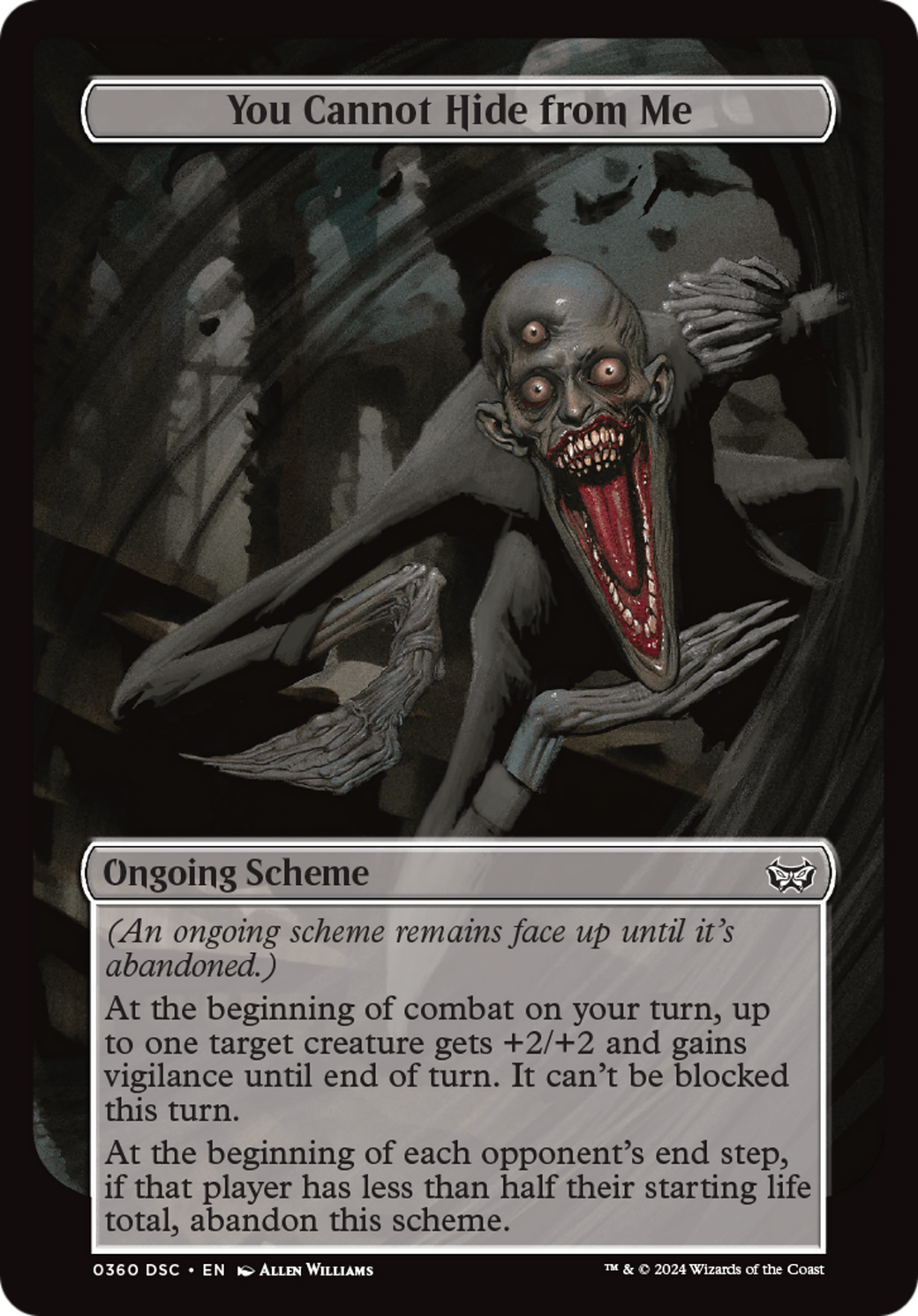 {C} You Cannot Hide from Me (Full Art) [Duskmourn: House of Horror Commander][DSC 360]