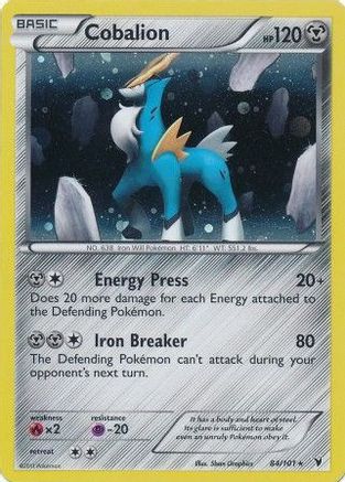 [PKM-R] Cobalion (84/101) (Cosmos Holo) (Blister Exclusive) [Black & White: Noble Victories]