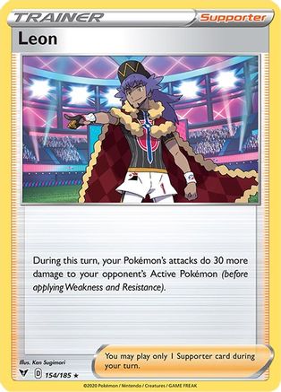 [TR] Leon (154/185) (Theme Deck Exclusive) [Sword & Shield: Vivid Voltage]