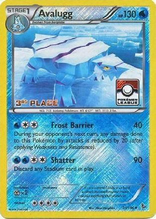 [PKM] Avalugg (31/106) (League Promo 3rd Place) [XY: Flashfire]