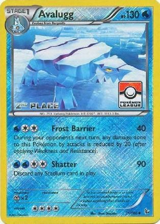 [PKM] Avalugg (31/106) (League Promo 2nd Place) [XY: Flashfire]