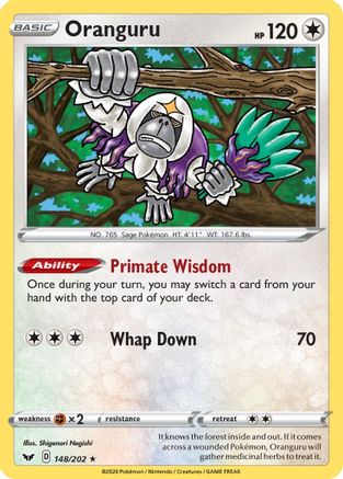 [PKM-R] Oranguru (148/202) (Theme Deck Exclusive) [Sword & Shield: Base Set]