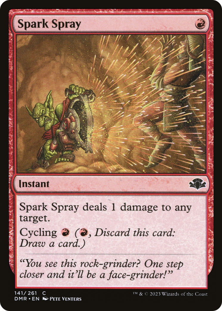 {C} Spark Spray [Dominaria Remastered][DMR 141]