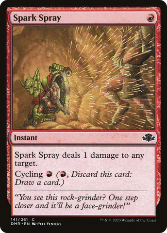 {C} Spark Spray [Dominaria Remastered][DMR 141]