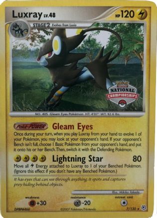 [PKM-R] Luxray (7/130) (National Championship Promo) [Diamond & Pearl: Base Set]