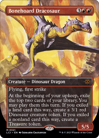 {@R} Bonehoard Dracosaur (Borderless) [The Lost Caverns of Ixalan][LCI 321]