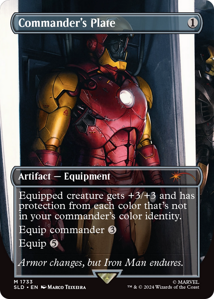 Commander's Plate [SLD-1733]  (Borderless) Foil