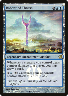 {R} Bident of Thassa (Prerelease) [Theros Promos][PA THS 042] - Misty Mountain Games