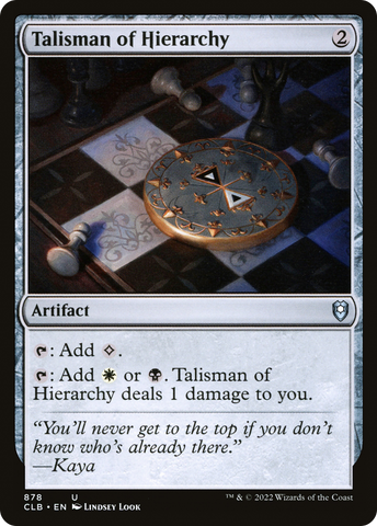 {C} Talisman of Hierarchy [Commander Legends: Battle for Baldur's Gate][CLB 878]