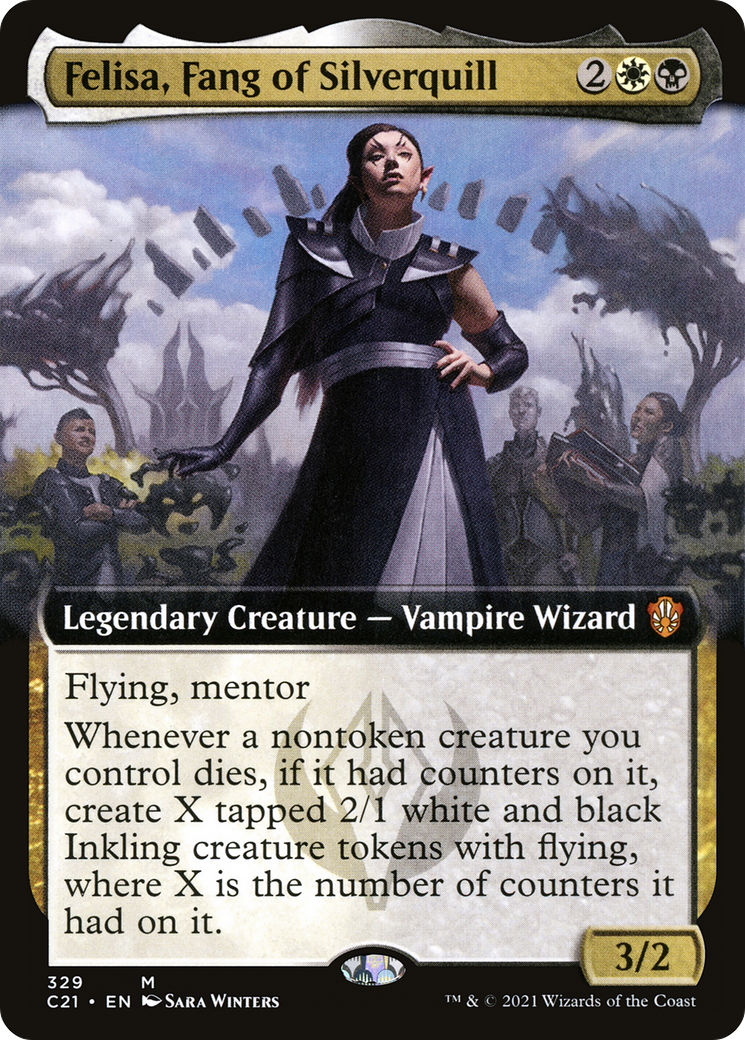 {R} Felisa, Fang of Silverquill (Extended Art) [Commander 2021][C21 329]