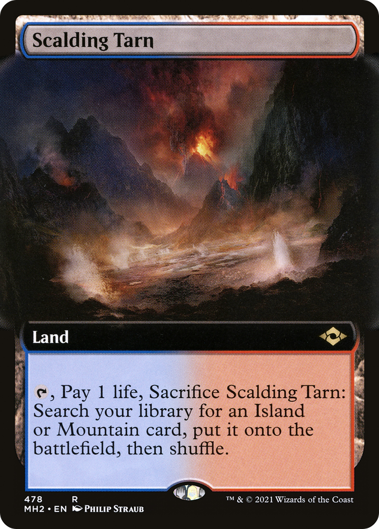 {R} Scalding Tarn (Extended Art): (Extended Art) [Modern Horizons 2] [MH2 478]