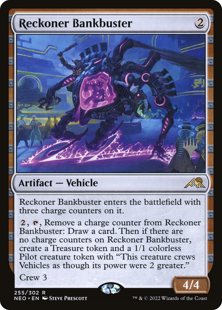 {R} Reckoner Bankbuster (Promo Pack) [Kamigawa: Neon Dynasty Promos][PP NEO 255] - Misty Mountain Games