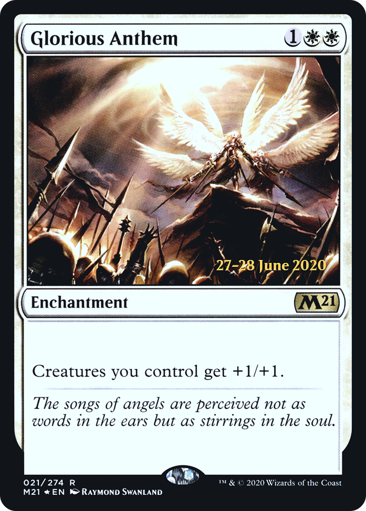 {R} Glorious Anthem [Core Set 2021 Prerelease Promos][PR M21 021]