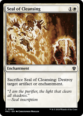 {C} Seal of Cleansing [Murders at Karlov Manor Commander][MKC 080]