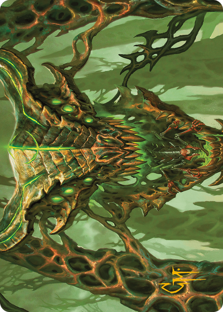 {A} Colossal Dreadmask Art Card (Gold-Stamped Signature) [Modern Horizons 3 Art Series][GS AMH3 008]