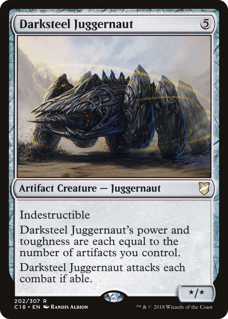{R} Darksteel Juggernaut [Commander 2018][C18 202]