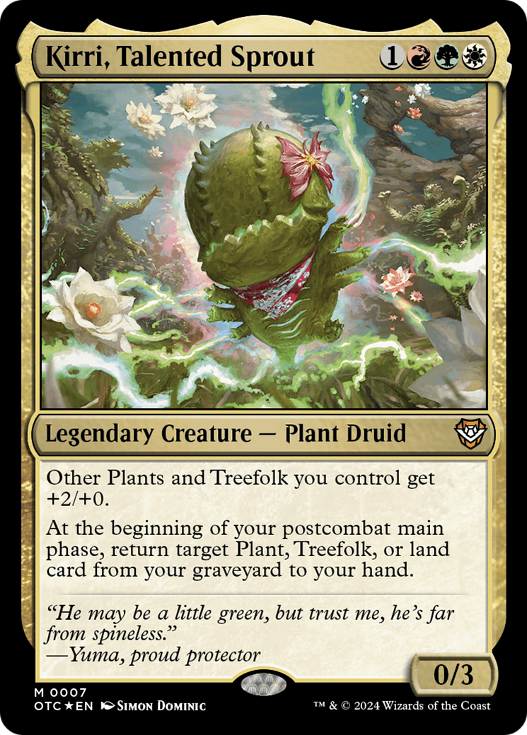 {R} Kirri, Talented Sprout [Outlaws of Thunder Junction Commander][OTC 007]