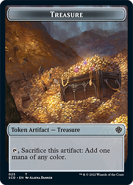 {C} Treasure // Treasure Double-Sided Token [Starter Commander Decks][SCD 000]
