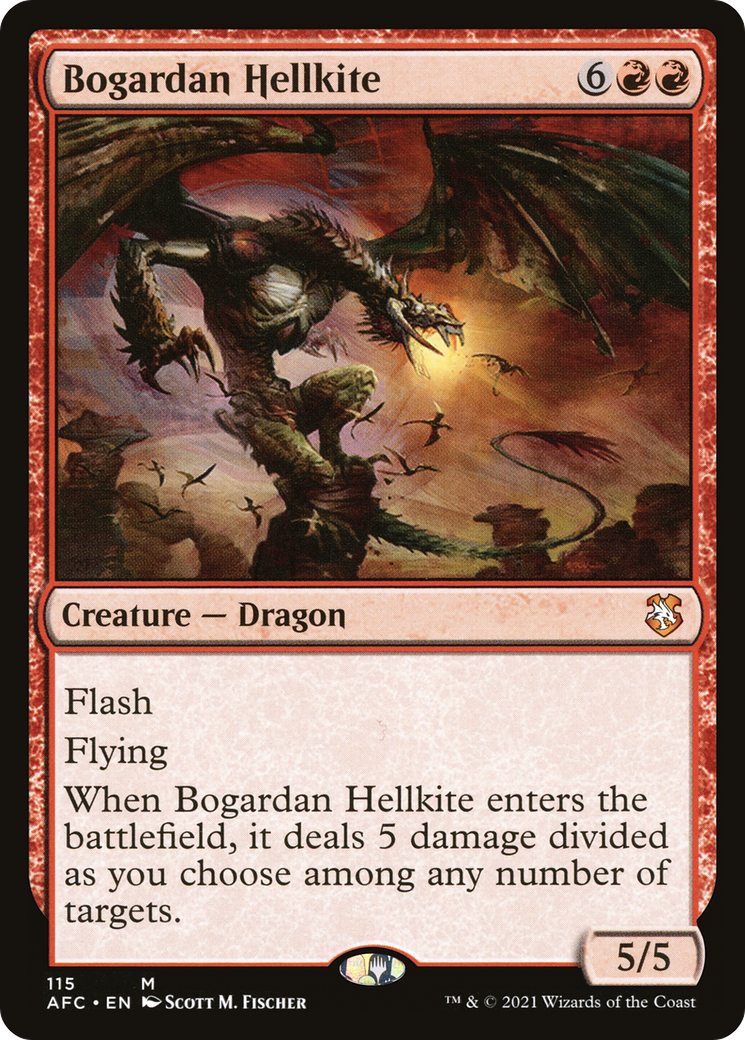 {R} Bogardan Hellkite [Dungeons & Dragons: Adventures in the Forgotten Realms Commander][AFC 115]