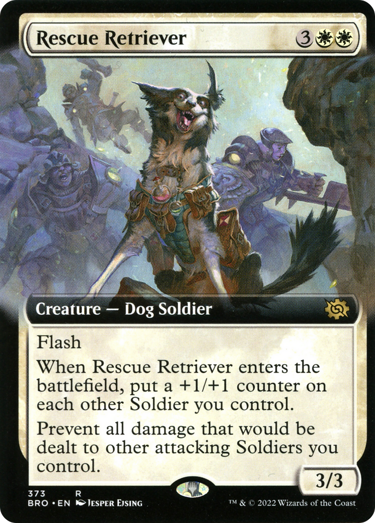 {R} Rescue Retriever (Extended Art) [The Brothers' War][BRO 373]