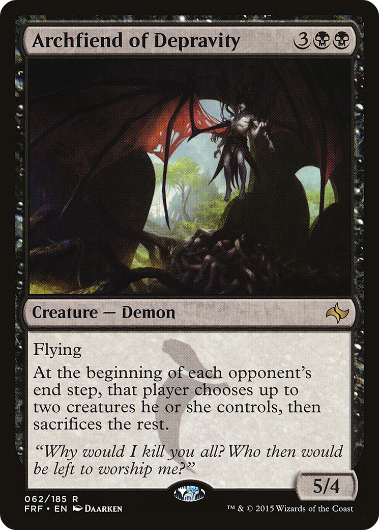 {R} Archfiend of Depravity [Fate Reforged][FRF 062]