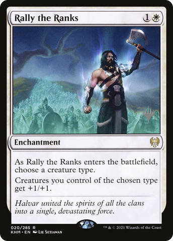 {R} Rally the Ranks (Promo Pack) [Kaldheim Promos][PP KHM 020]