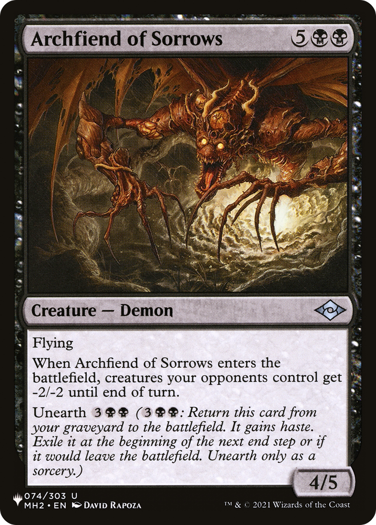 Archfiend of Sorrows [LIST 074/303]