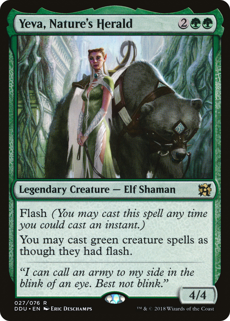 {R} Yeva, Nature's Herald [Duel Decks: Elves vs. Inventors][DDU 027] - Misty Mountain Games
