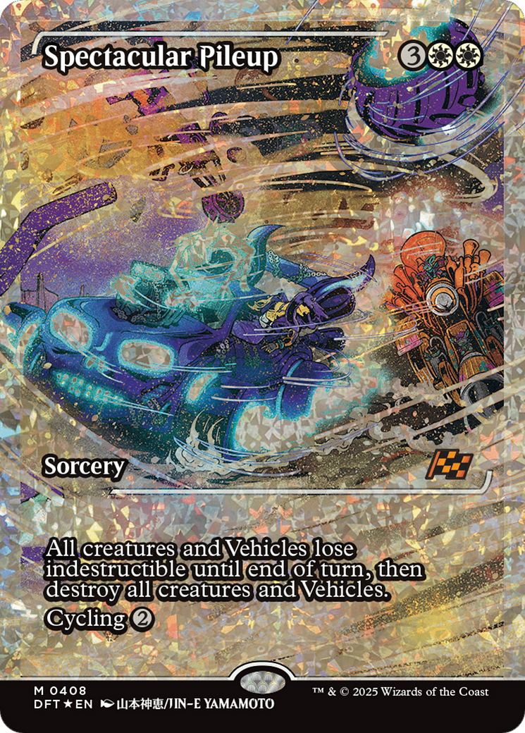 {@R} Spectacular Pileup (Showcase Fracture Foil) (Japanese) [Aetherdrift][JP DFT 408]