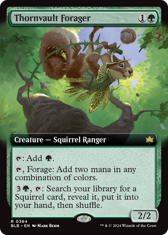 {@R} Thornvault Forager (Extended Art) [Bloomburrow][BLB 364]