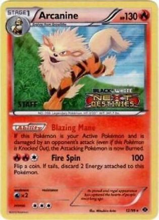 [PKM] Arcanine (12/99) (Staff Prerelease Promo) [Black & White: Black Star Promos]