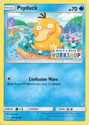 [PKM] Psyduck (28/149) (Build-A-Bear Workshop Exclusive) [Sun & Moon: Base Set]