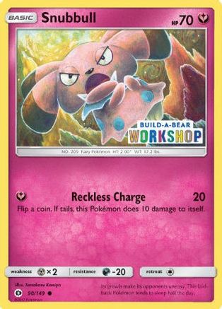 [PKM] Snubbull (90/149) (Build-A-Bear Workshop Exclusive) [Sun & Moon: Base Set]