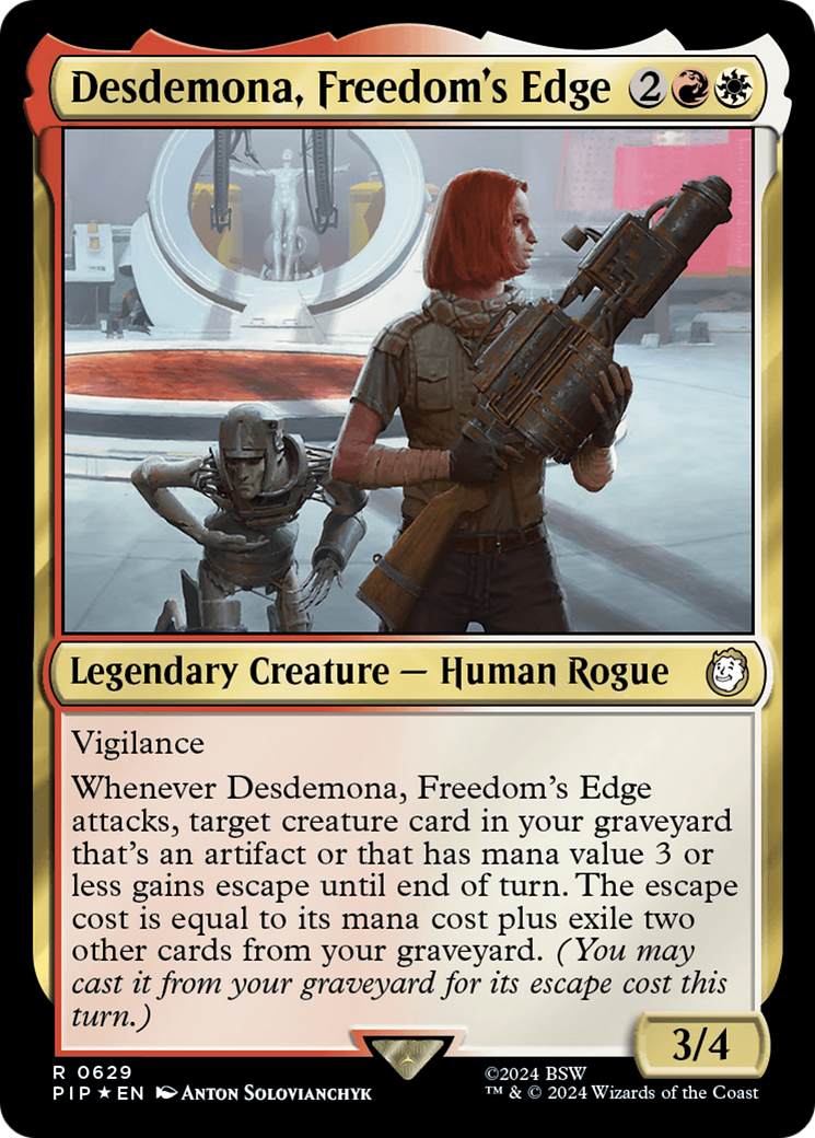 {R} Desdemona, Freedom's Edge (Surge Foil) [Fallout][PIP 629]