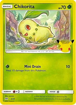 [PKM-R] Chikorita (2/25) [McDonald's 25th Anniversary]