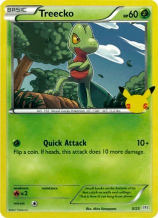 [PKM-R] Treecko (3/25) [McDonald's 25th Anniversary]