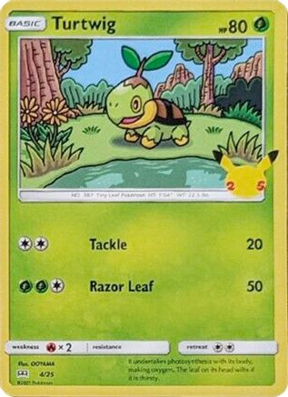 [PKM-R] Turtwig (4/25) [McDonald's 25th Anniversary]