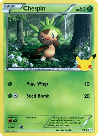 [PKM-R] Chespin (6/25) [McDonald's 25th Anniversary]