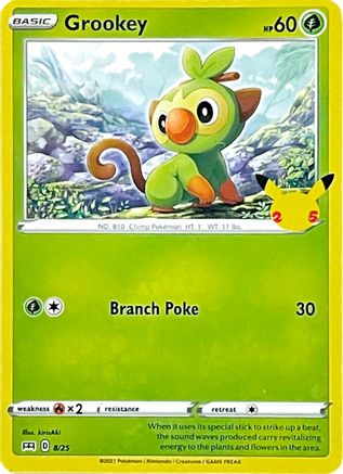 [PKM-R] Grookey (8/25) [McDonald's 25th Anniversary]