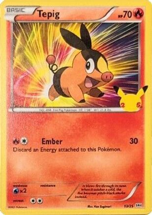 [PKM-R] Tepig (13/25) [McDonald's 25th Anniversary]