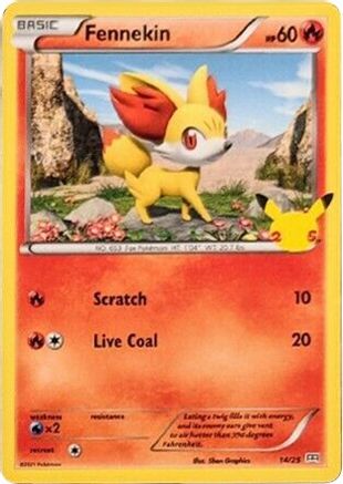 [PKM] Fennekin (14/25) [McDonald's 25th Anniversary]