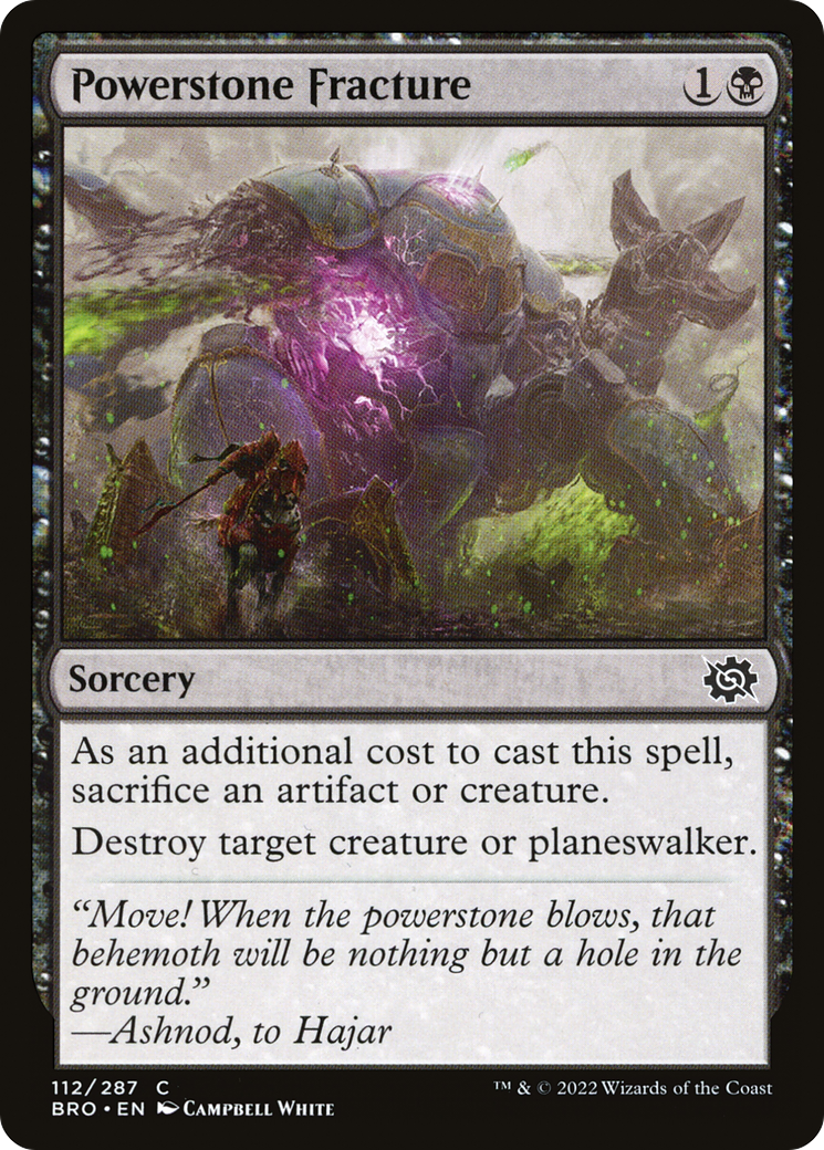 {C} Powerstone Fracture [The Brothers' War][BRO 112]
