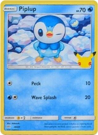 [PKM-R] Piplup (20/25) [McDonald's 25th Anniversary]