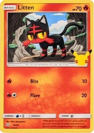 [PKM-R] Litten (15/25) [McDonald's 25th Anniversary]