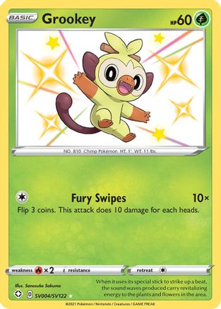 [PKM-R] Grookey (SV004/SV122) [Sword & Shield: Shining Fates]