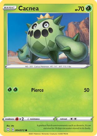 [PKM] Cacnea (004/072) [Sword & Shield: Shining Fates]