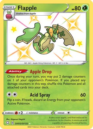 [PKM] Flapple (SV013/SV122) [Sword & Shield: Shining Fates]
