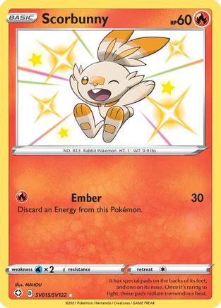 [PKM-R] Scorbunny (SV015/SV122) [Sword & Shield: Shining Fates]
