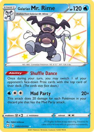 [PKM] Galarian Mr. Rime (SV021/SV122) [Sword & Shield: Shining Fates]