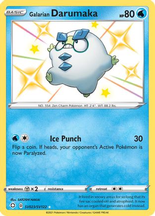 [PKM-R] Galarian Darumaka (SV023/SV122) [Sword & Shield: Shining Fates]